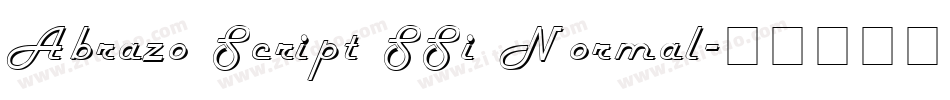 Abrazo Script SSi Normal字体转换